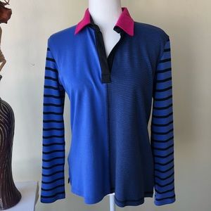 Bordado rugby polo shirt vintage, 100% Pima Size S